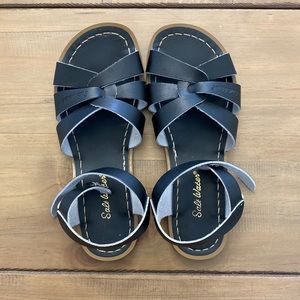 Black Salt Water Sandals